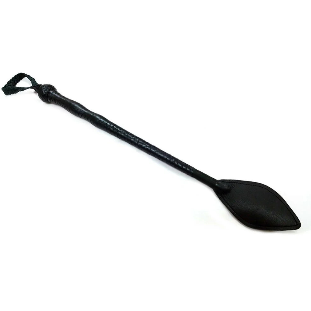 Rouge Garments Leather Whip, 24", Black