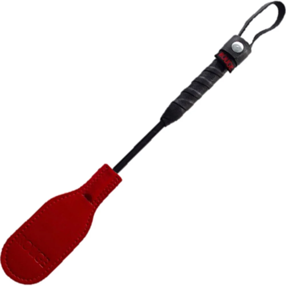 Rouge Garments Mini Leather Impact Paddle, 10", Red Oval