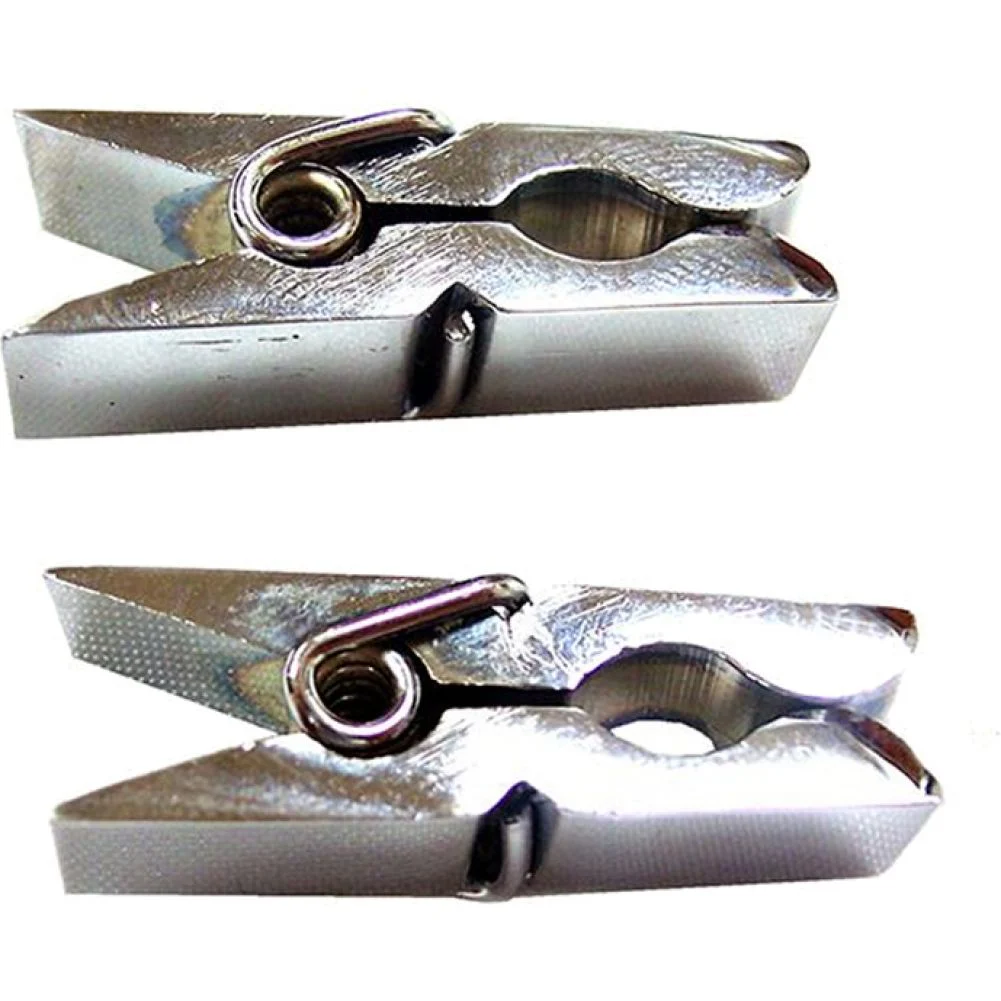 Rouge Garments Silver Metal Nipple Clamps for Fetish Play