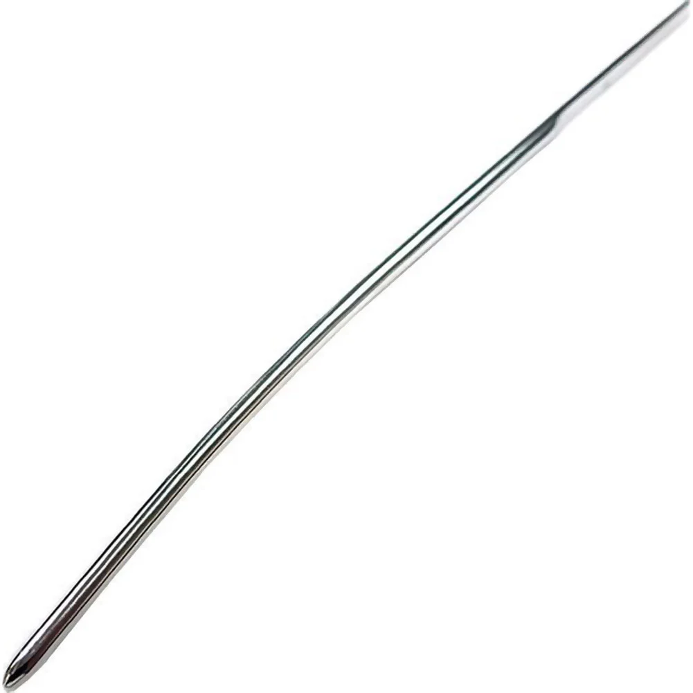 Rouge Garments Stainless Steel Urethral Dilator, 4 mm, Silver