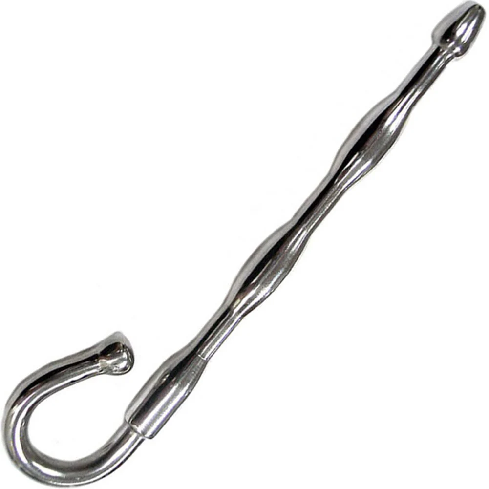 Rouge Garments Wave Stainless Steel Urethral Plug for Men, Silver