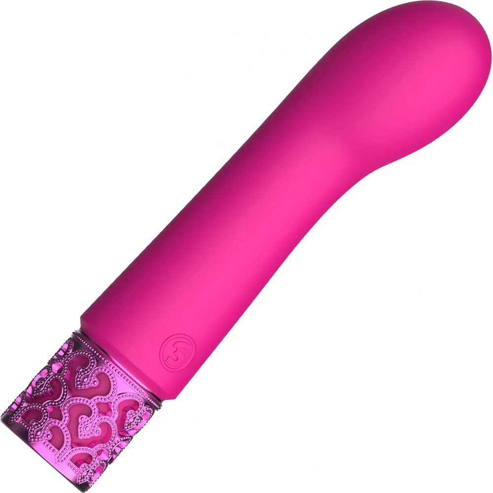 Royal Gems Bijou Rechargeable Silicone Bullet, 4.75", Pink