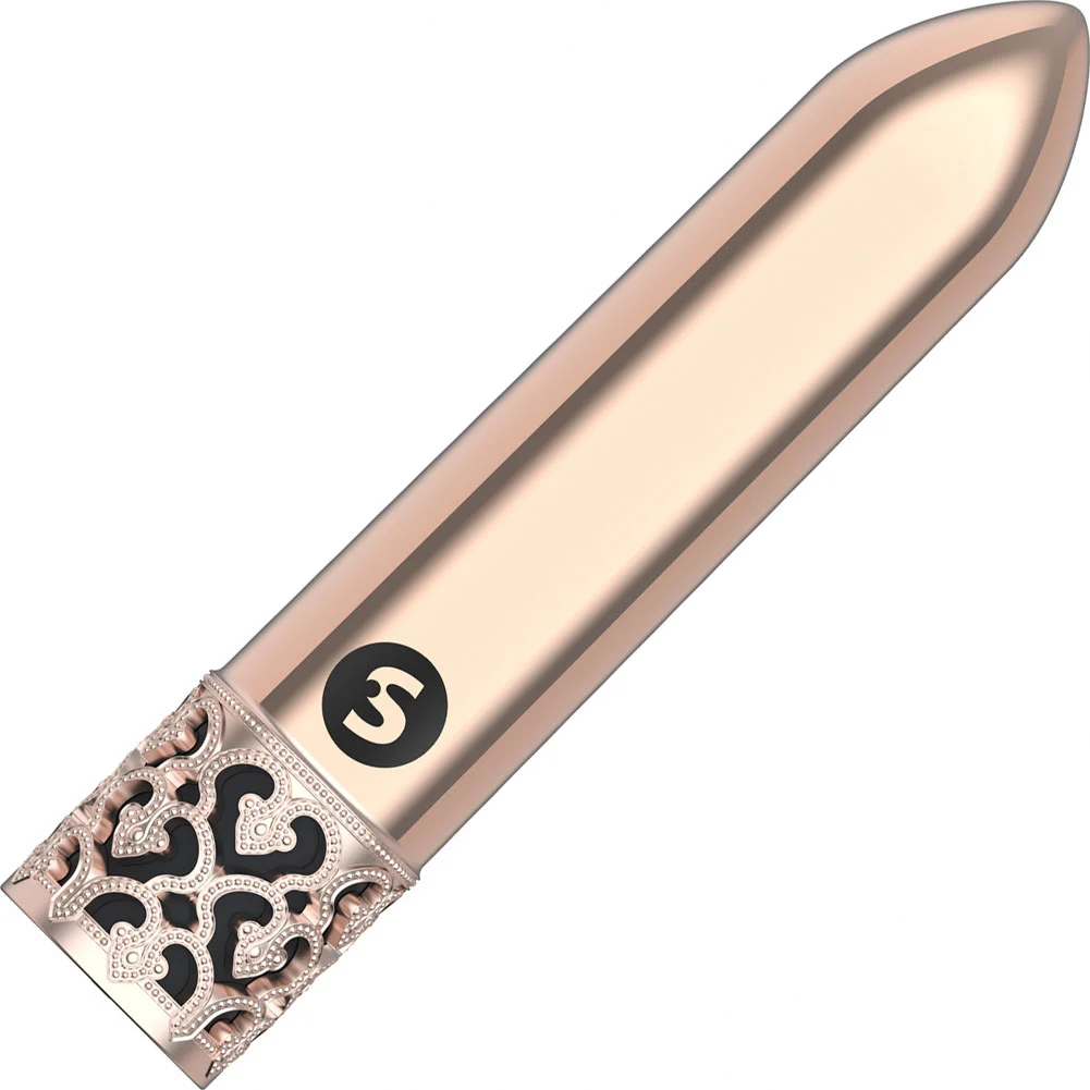 Royal Gems Glitz Rechargeable Bullet Vibe, 3.5", Rose Gold