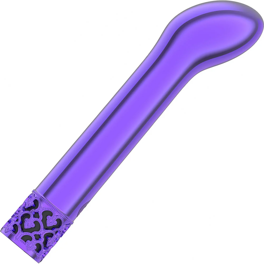 Royal Gems Jewel Rechargeable ABS Bullet, 4.72", Purple