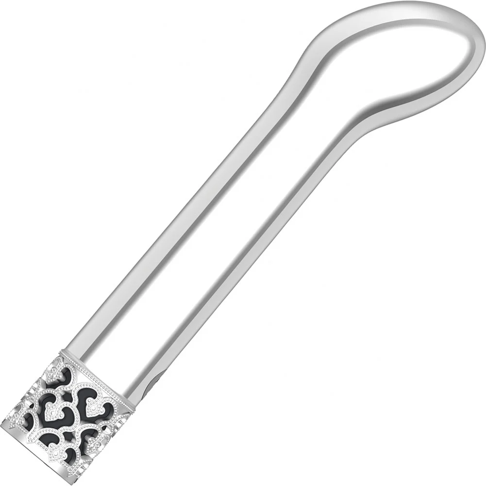 Royal Gems Jewel Rechargeable ABS Bullet, 4.72", Silver