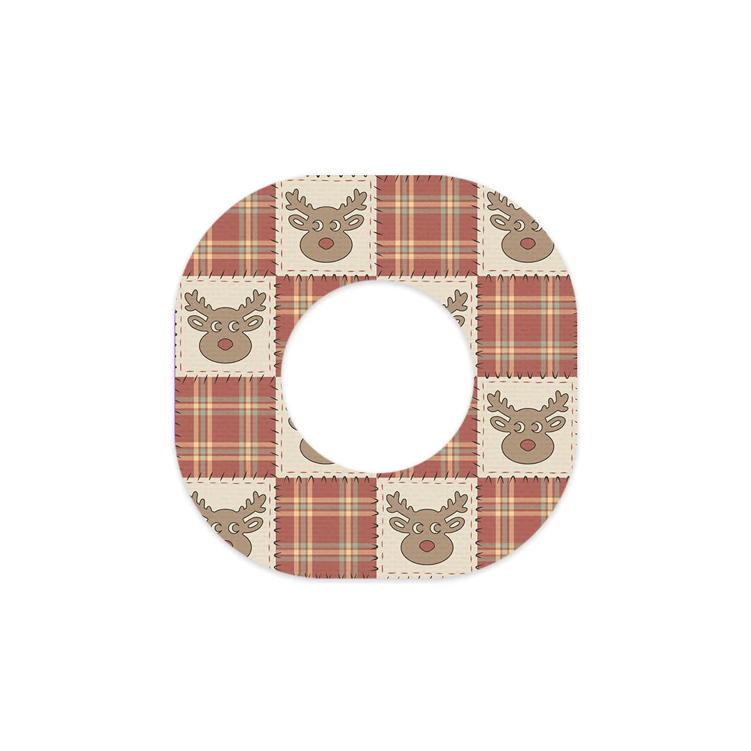 Rustic Reindeer Dexcom G7 and Stelo Patch Tape - Pump Peelz
