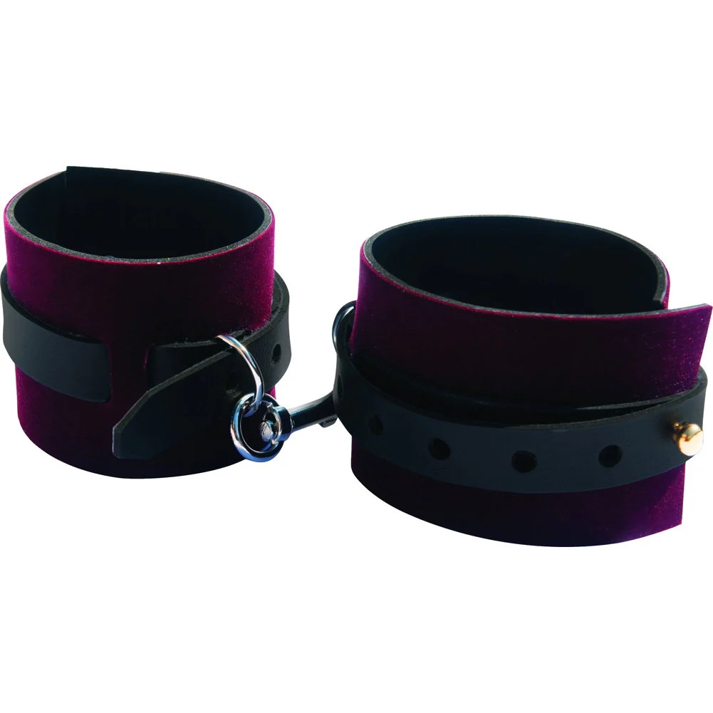 S&M Enchanted Cuffs and Blindfold Kit, Burgundy