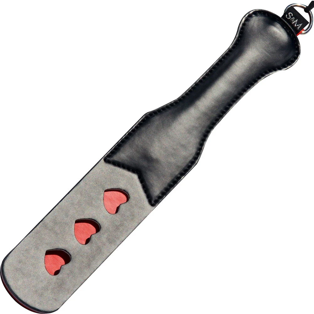 S&M Heart Paddle, 12.5", Gray/Black