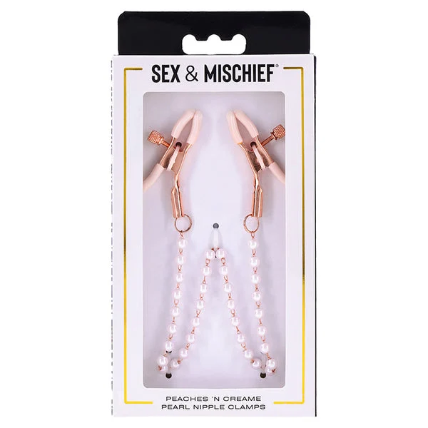 S&M Peaches 'n CreaMe Pearl Nipple Clamps