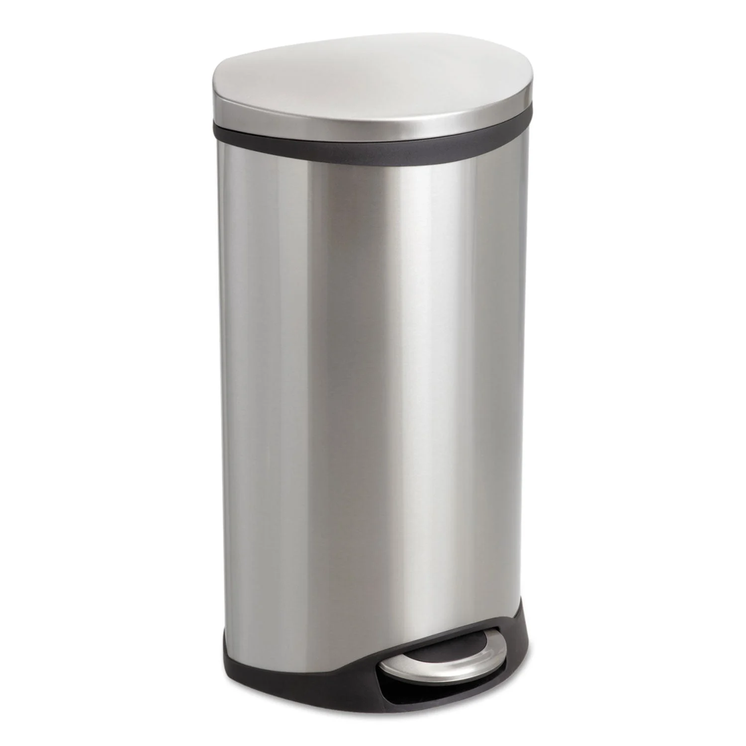 Safco Step-On Medical Receptacle, 7.5 gal, Stainless Steel