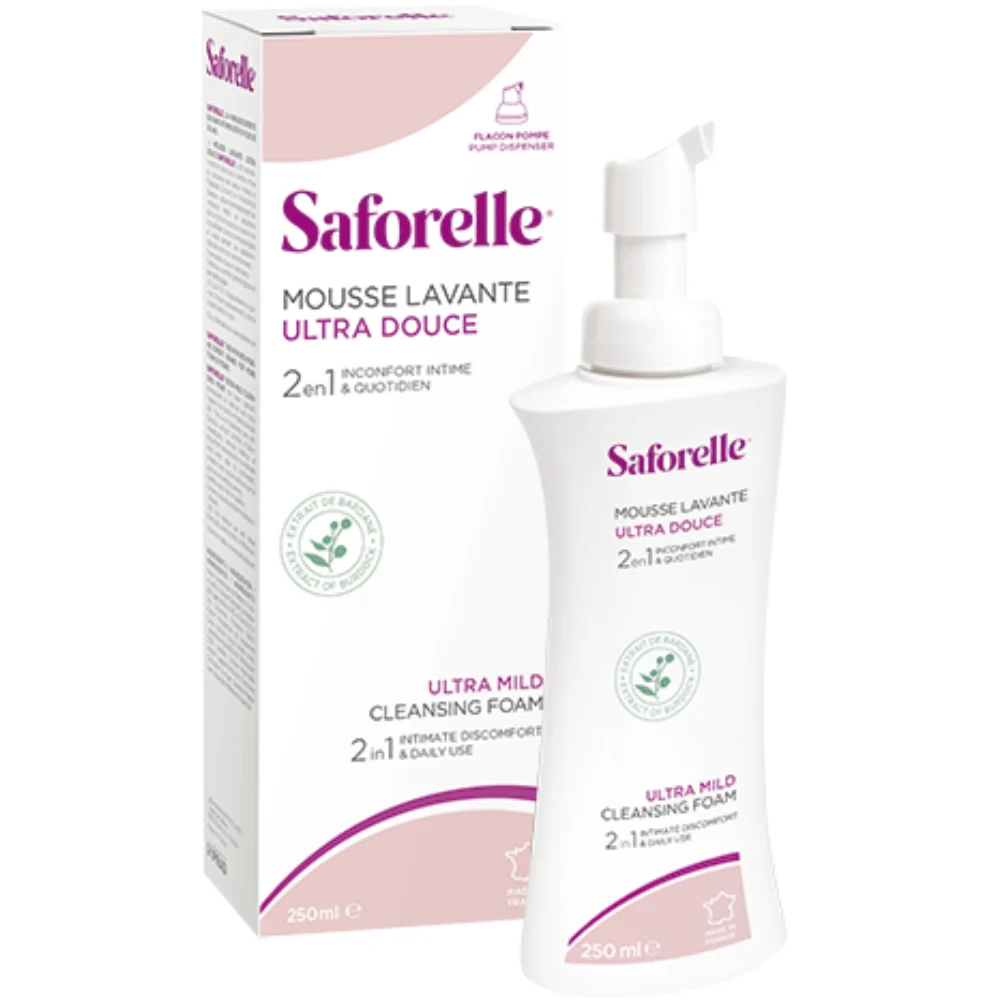Saforelle Ultra Mild Cleansing Foam for Intimate and Body Hygiene