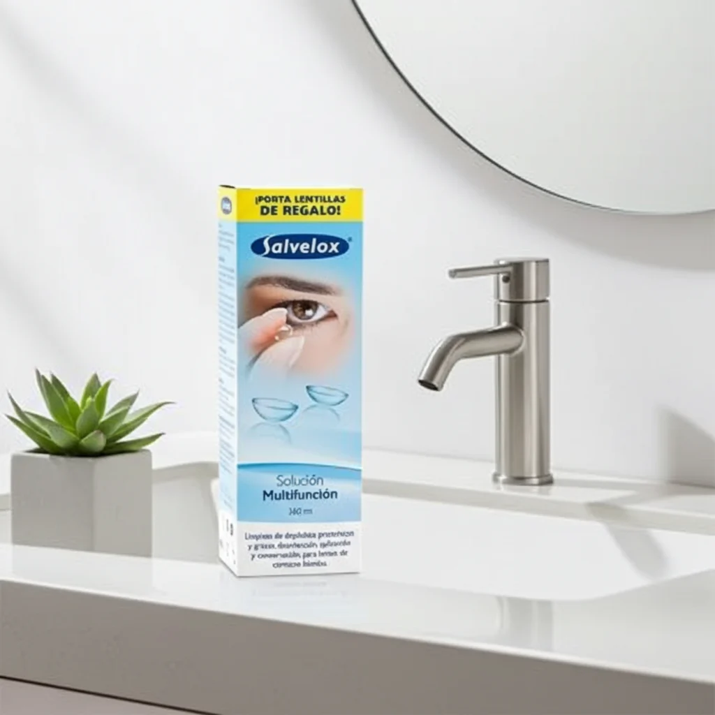 Salvelox Single Lens Multifunctional Solution for Flexible Contact Lenses