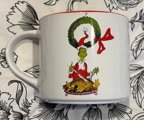 Santa Grinch Mug Soy Wax Candle