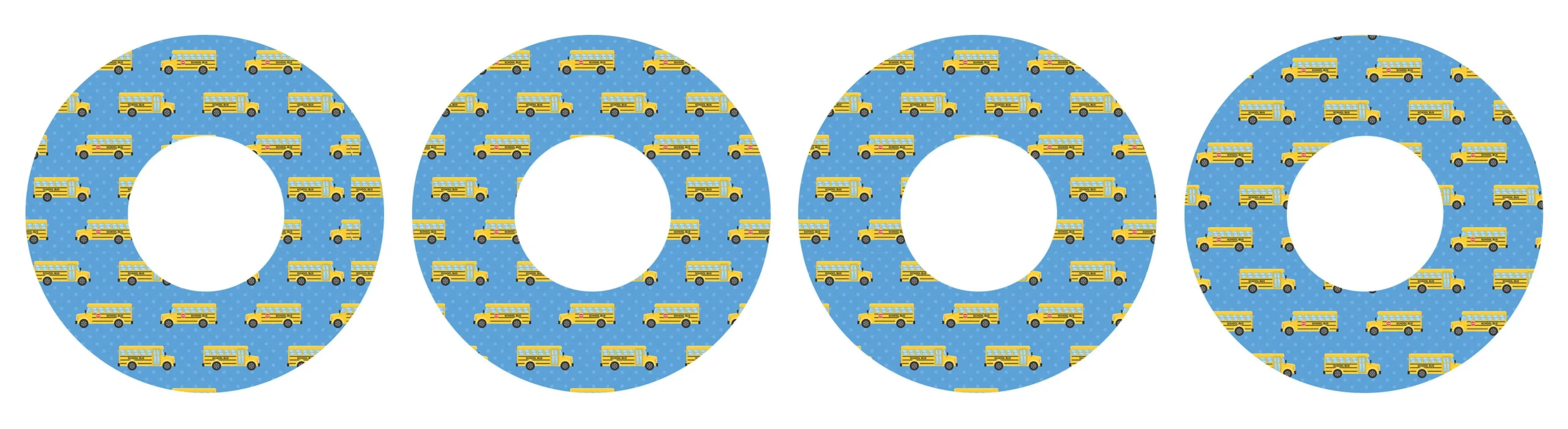 School Bus for PatchFreestyle Libre and Universal Infusion Set Tape