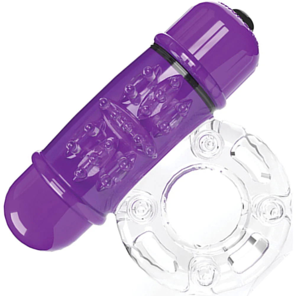 Screaming O 4B OWow Vibrating Penis Ring, Grape