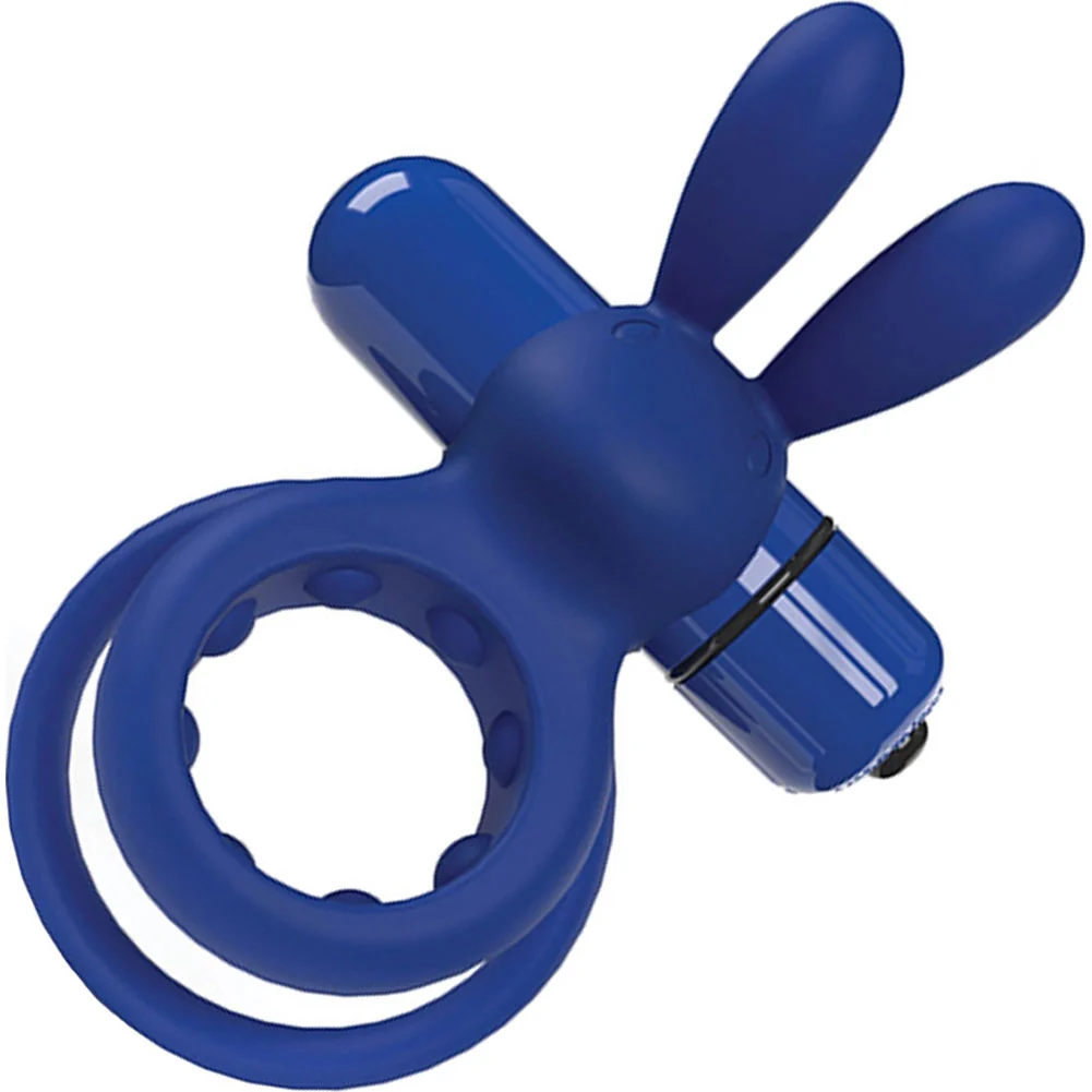 Screaming O 4T Ohare Vibrating Rabbit Double Penis Ring, Blueberry