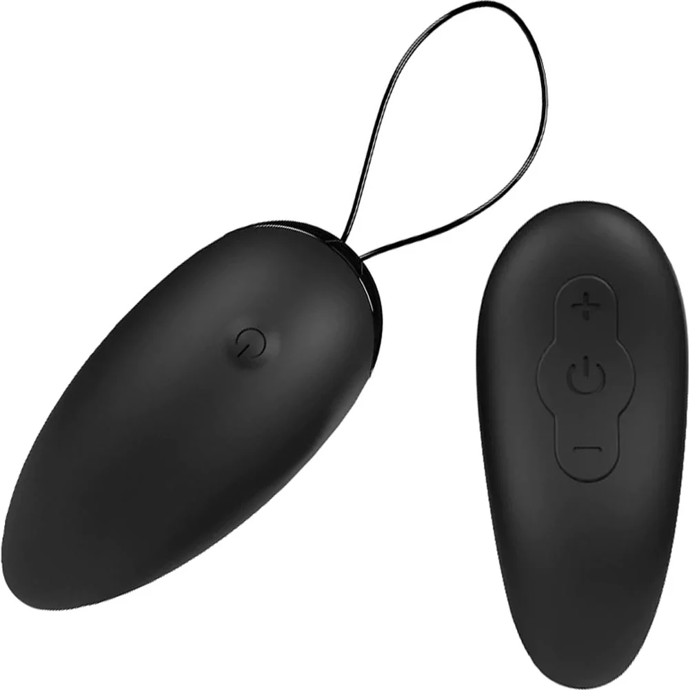Screaming O Premium Remote-Controlled Egg, 3", Black