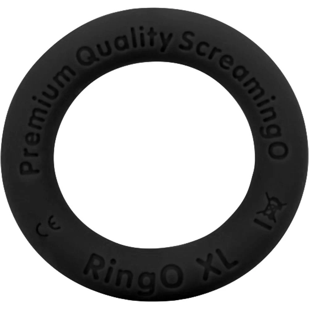 Screaming O RingO Ritz XL Mega Stretchy Silicone Penis Ring, Black