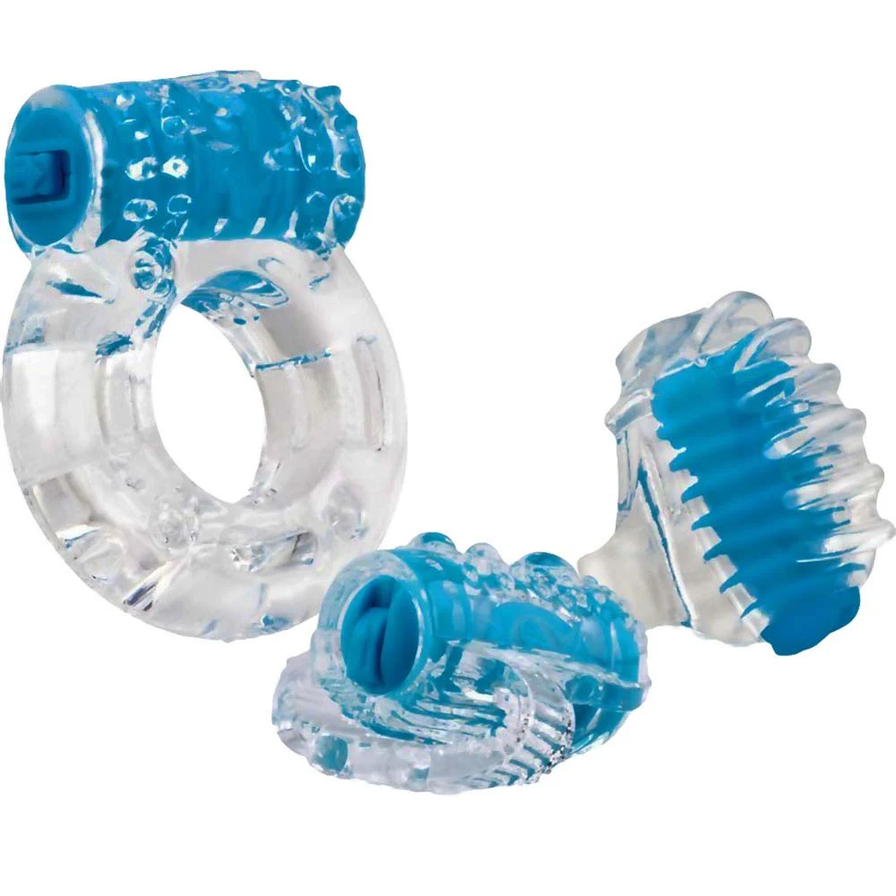 Screaming O Vibro Man 3 Piece Vibrator Kit, Blue
