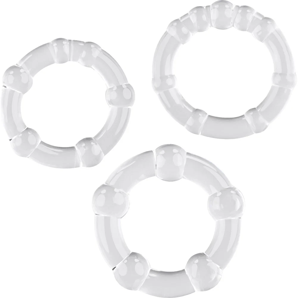Selopa Erection Rings Penis Ring Set, Clear