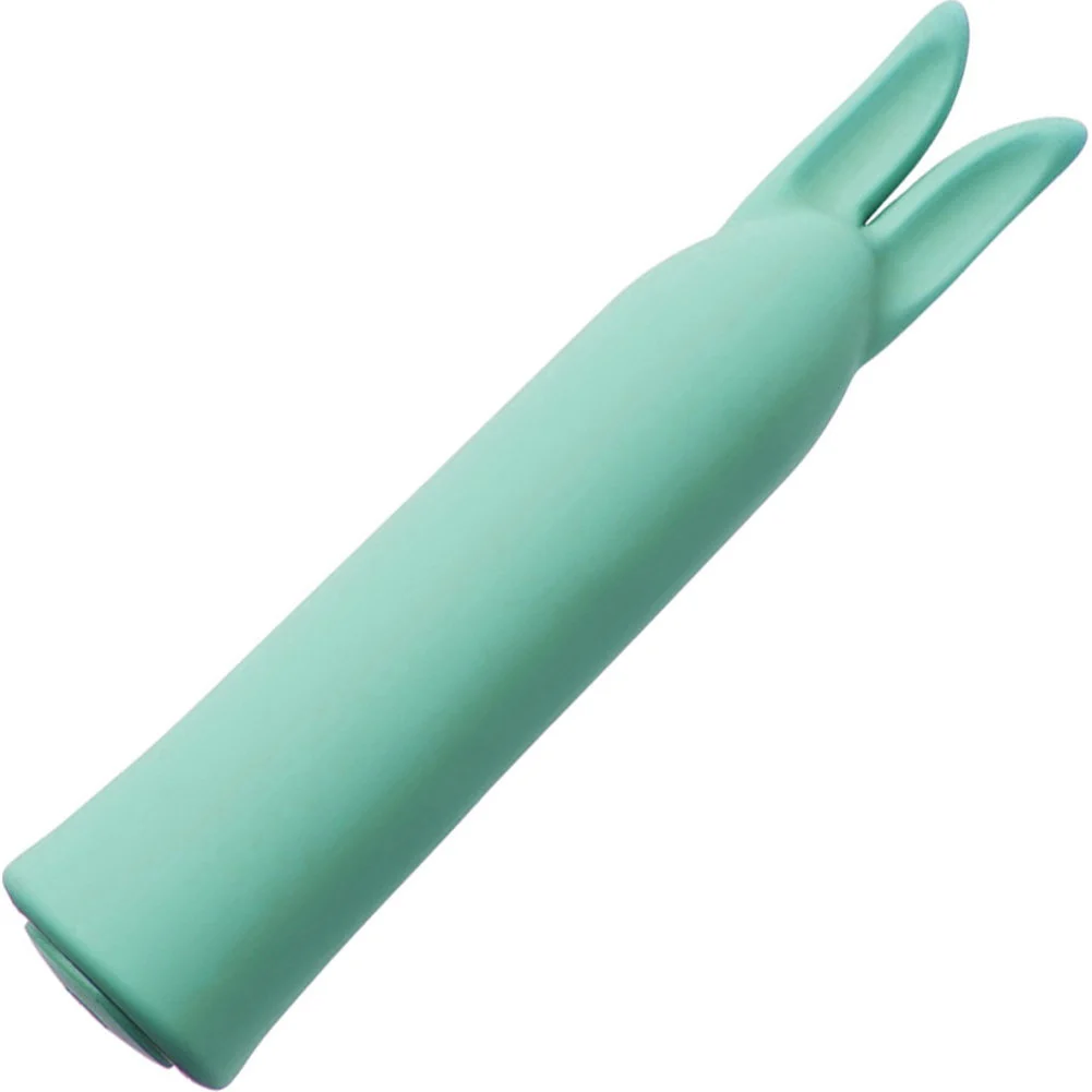 Sensuelle Bunnii Rechargeable Silicone Clitoral Vibrator, 4.5", Teal