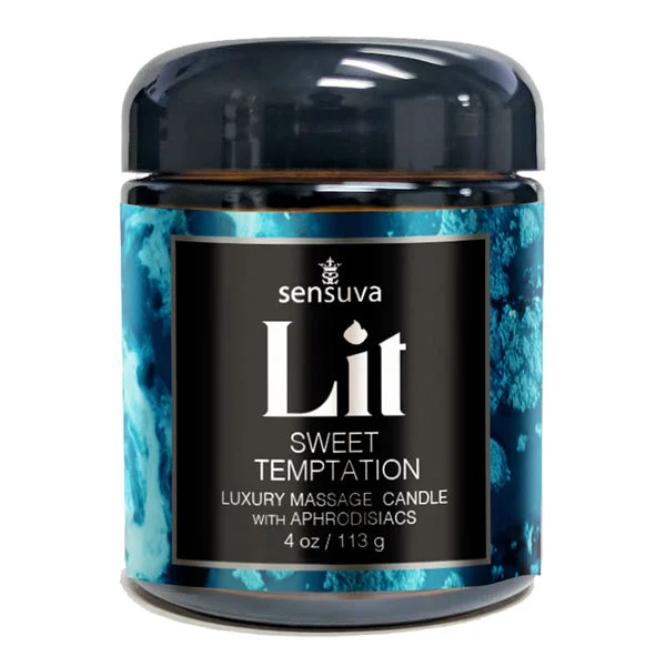 Sensuva Luxury Massage Candle-Lit Sweet Temptation 4oz