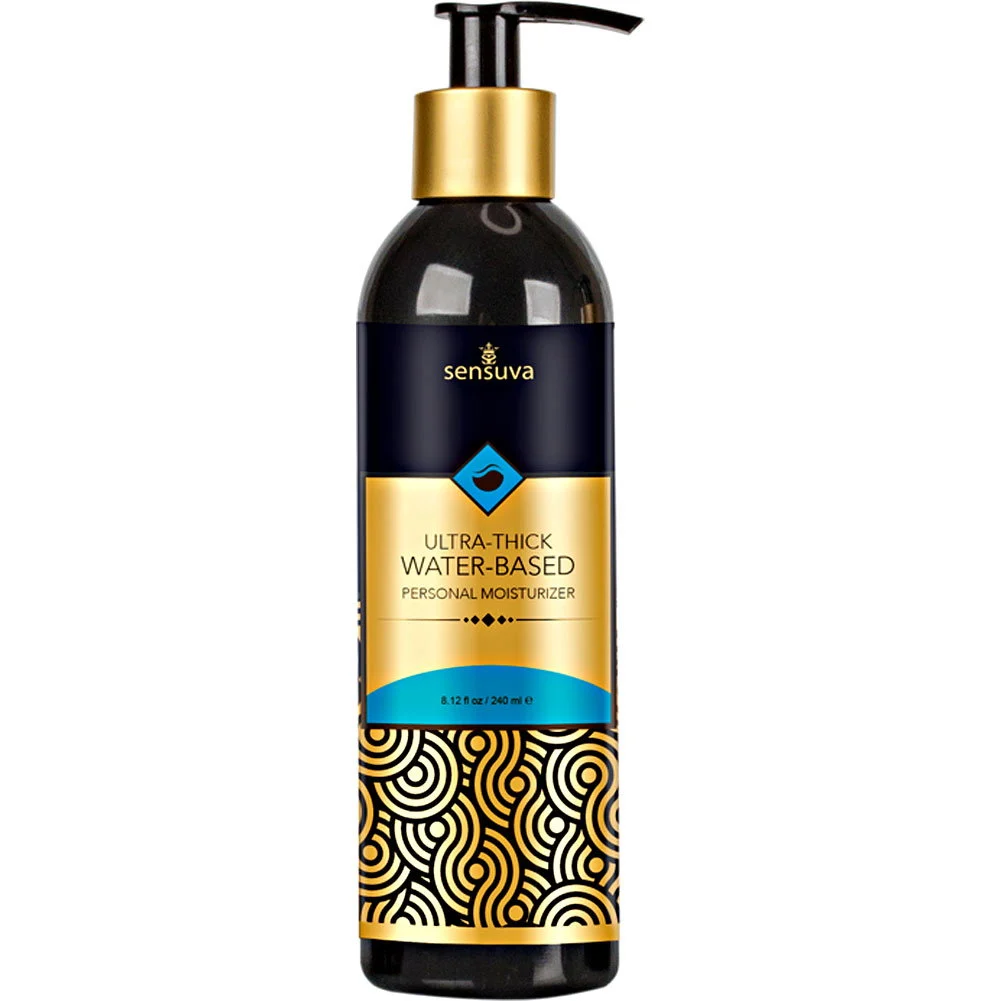 Sensuva Ultra-Thick Water-Based Personal Moisturizer, 8.12 fl.oz (240 mL), Original Unflavored