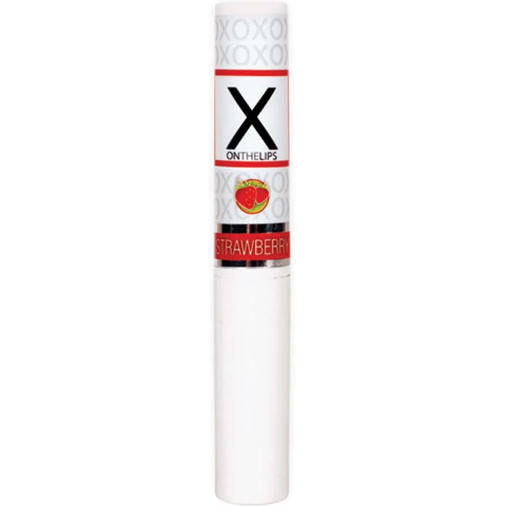 Sensuva X ON the Lips Buzzing Lip Balm, 0.075 fl.oz (2 mL), Strawberry