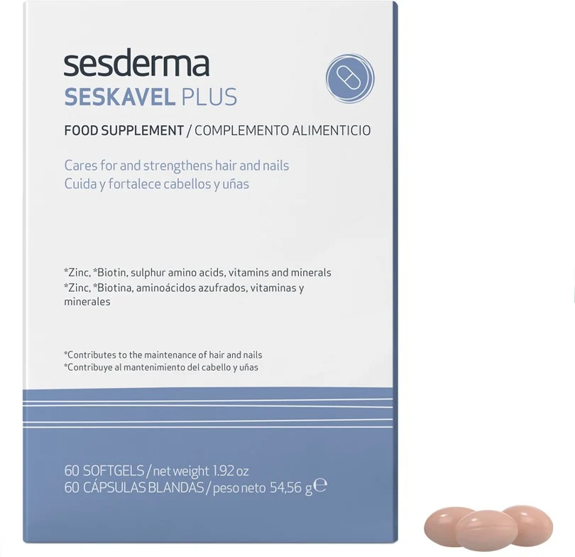 Sesderma Seskavel Plus Food Suplement Reinforces Fragile Nails & Hair