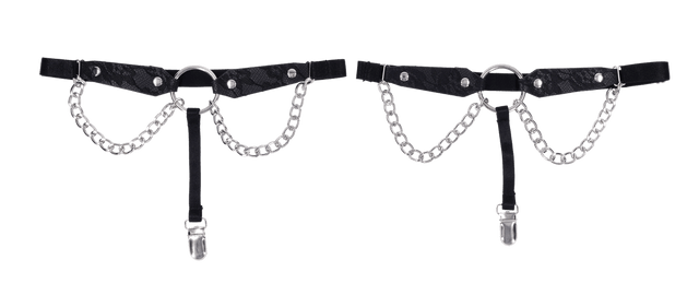 SEX AND MISCHIEF CHAIN LACE GARTERS