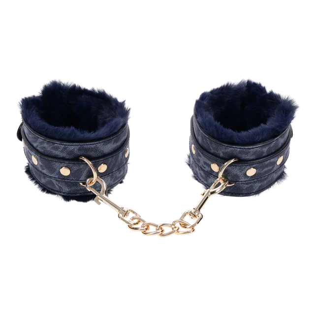 SEX AND MISCHIEF COUGAR FUR HANDCUFFS