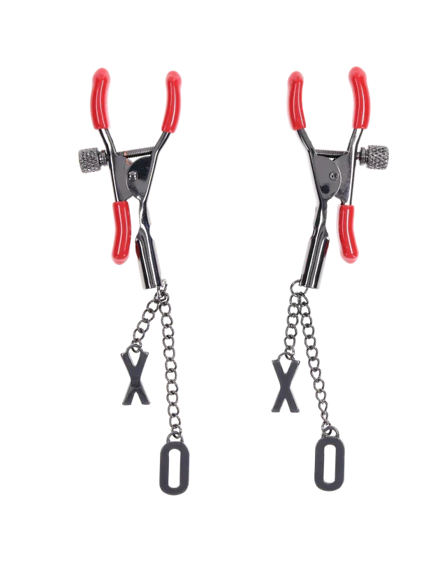 SEX AND MISCHIEF EXS AND OHS NIPPLE CLAMPS