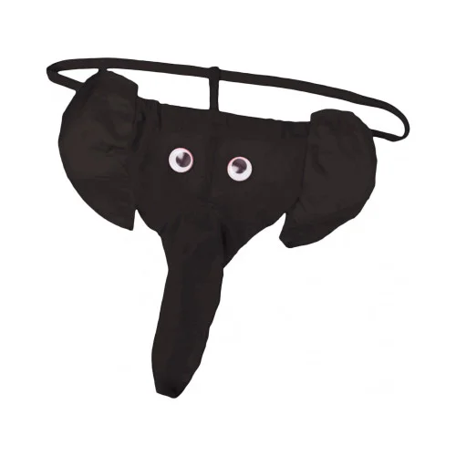 Sexy Men's Black Elephant Thong