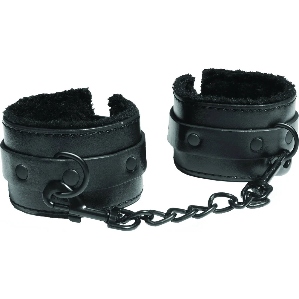 Shadow Fur Handcuffs, Black