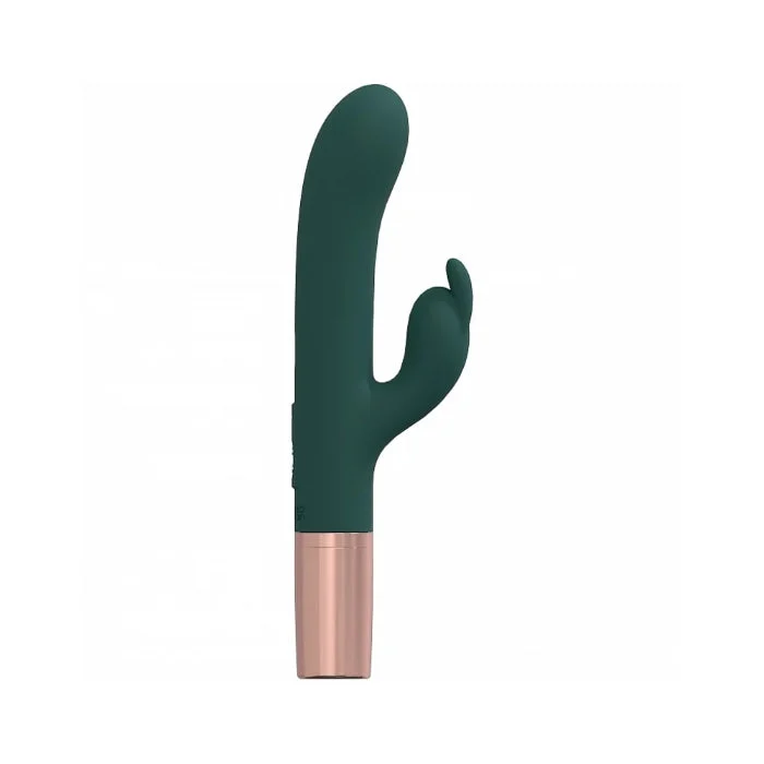 Shots LoveLine The Traveler Rabbit Style Dual Stimulating 10 Speed Silicone Rechargeable Travel Vibe And Refillable Lube Storage