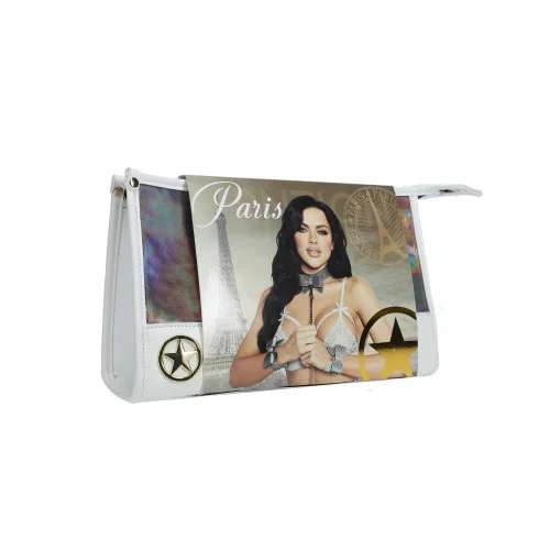 Shots Ouch! Paris Collection Gray Bondage Kit with Bag