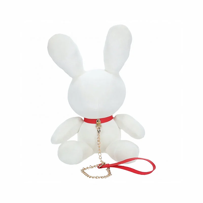 Shots Rabbit Bondage Velvet Stuffy White