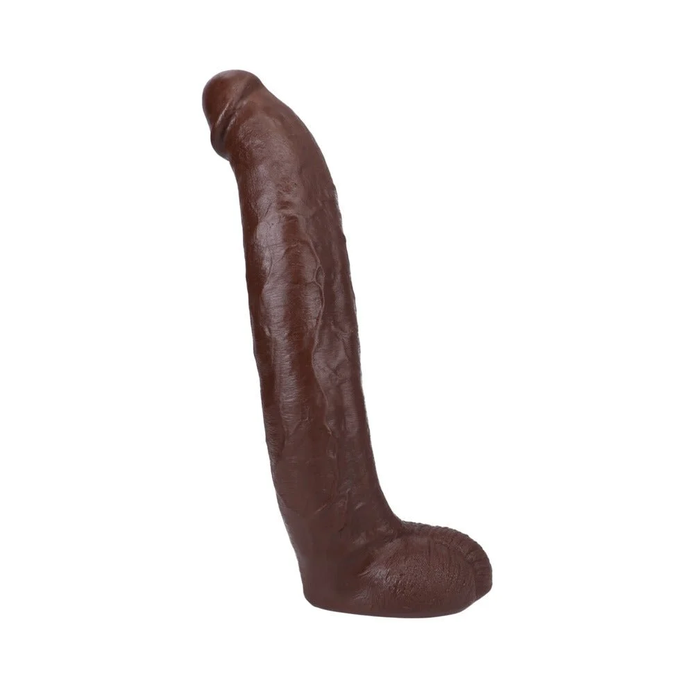 Signature Cocks Brickzilla Ultraskyn Cock With Removable Vac-u-lock Suction Cup 13in Chocolate