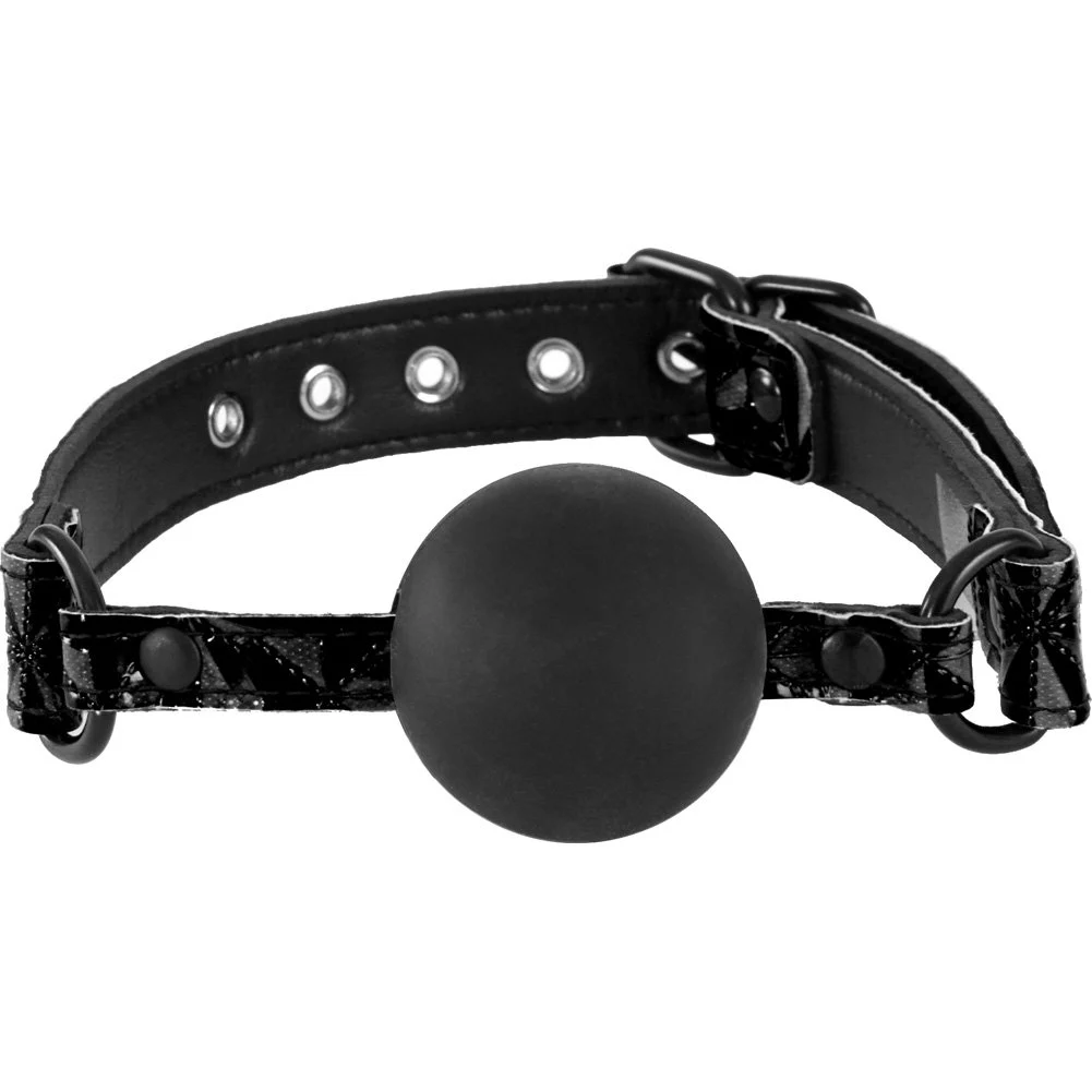 Sinful Soft Silicone Ball Gag, Black