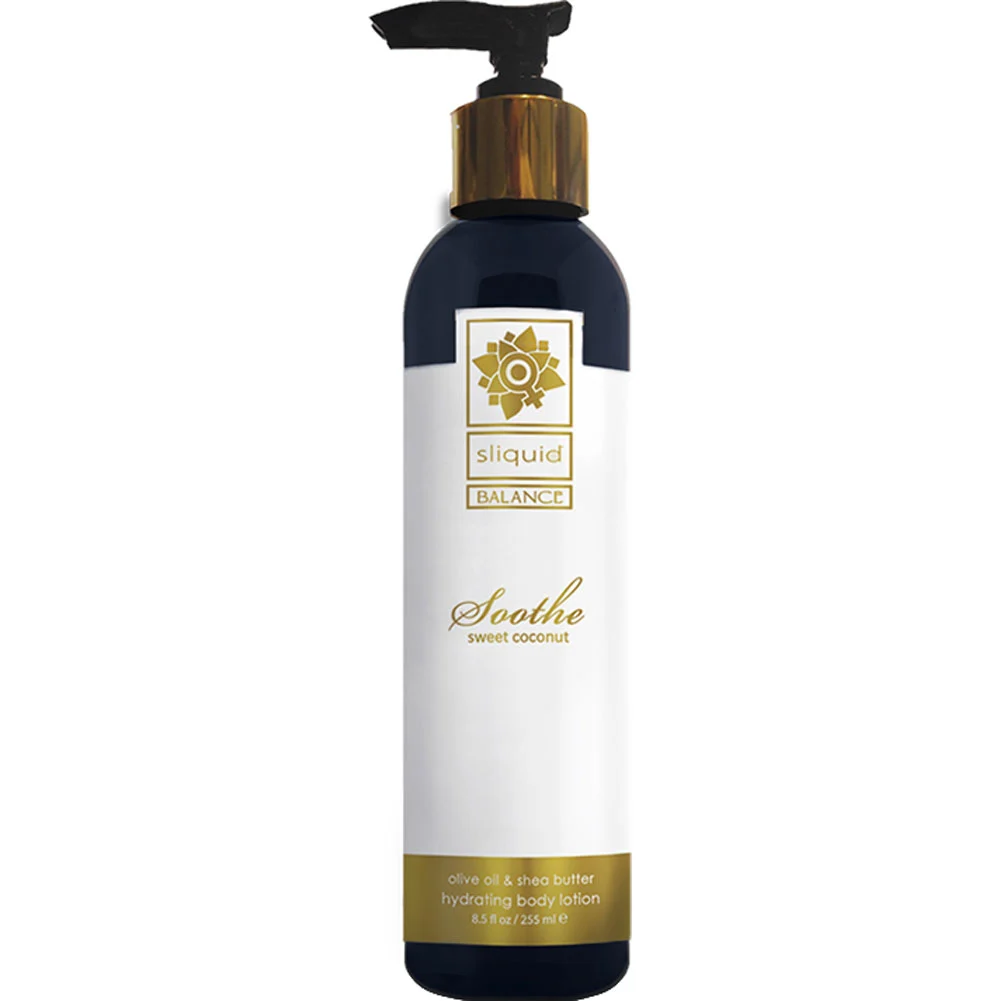 Sliquid Balance Soothe Body Lotion, 8.5 fl.oz (255 mL), Sweet Coconut