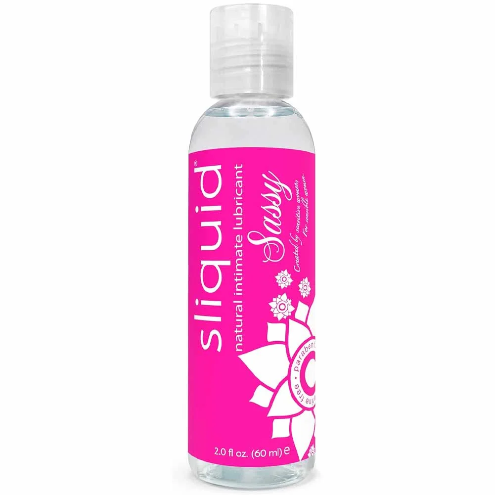 Sliquid Sassy Natural Water Based Lubricating Gel, 2 fl.oz (60 mL)