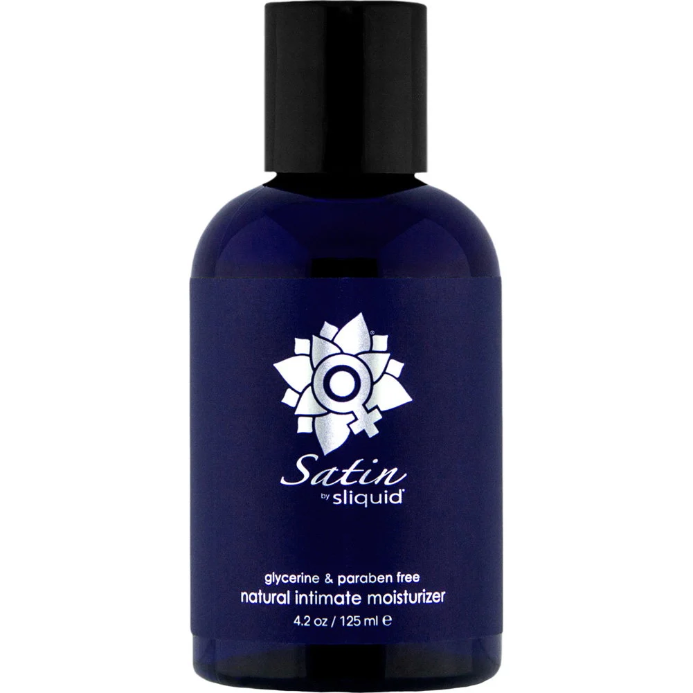 Sliquid Satin Natural Intimate Moisturizer and Personal Lubricant, 4.2 fl.oz (124 mL)