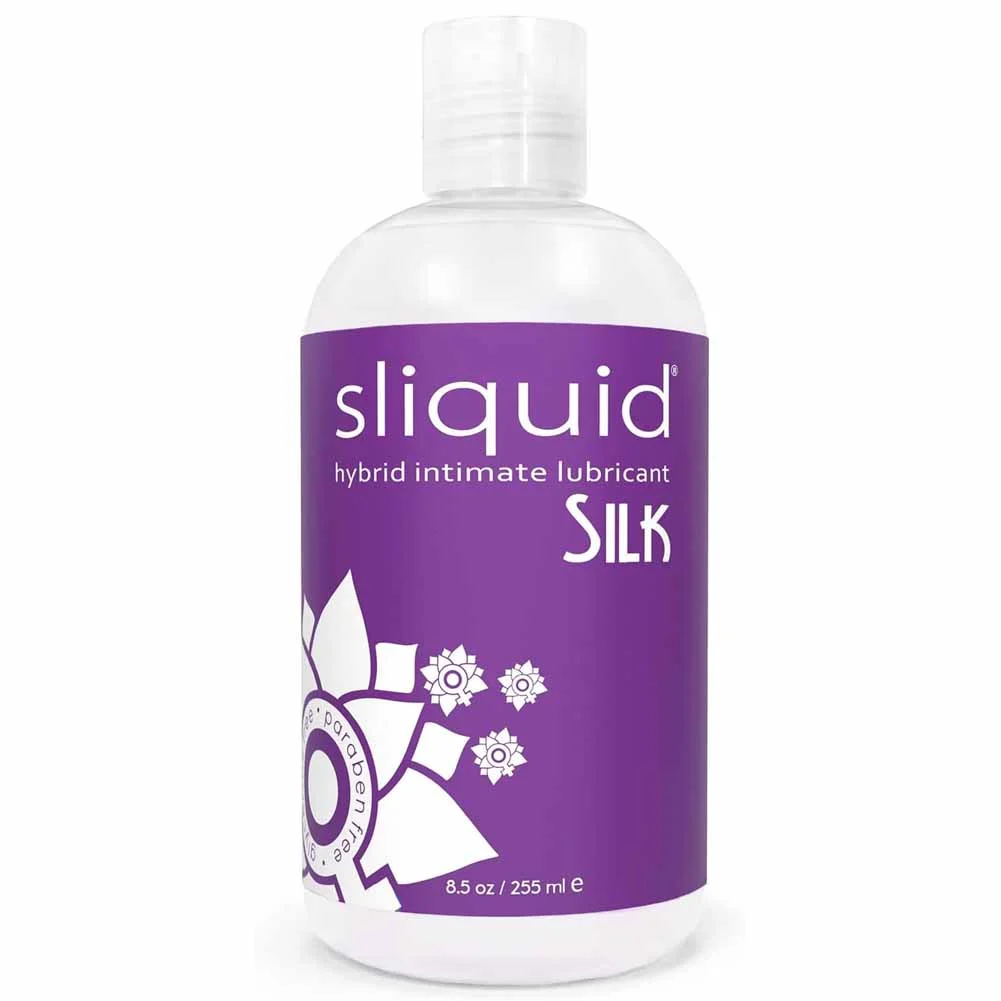 Sliquid Silk Hybrid Water and Silicone Based Intimate Lubricant, 8.5 fl.oz (255 mL)