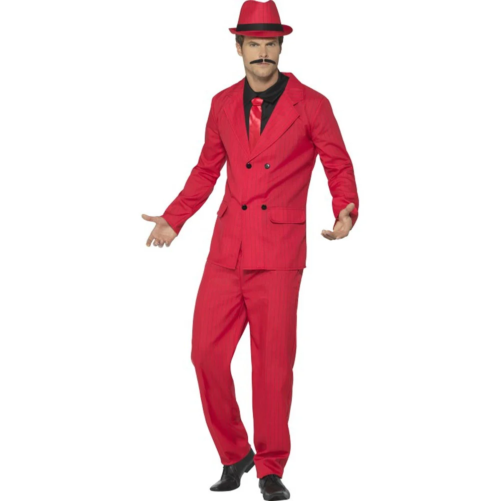 Smiffys Zoot Suit, Extra Large, Red/Black