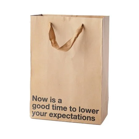 Snarky Gift Bags Lower Your Expectations 3pk