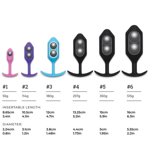 Snug Plug Anal Butt Plugs by b-Vibe