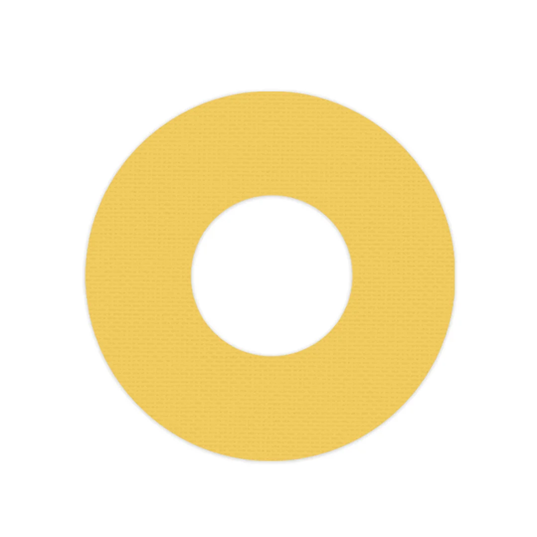Solid Color Yellow Freestyle Libre 2 Patch Tape - Pump Peelz