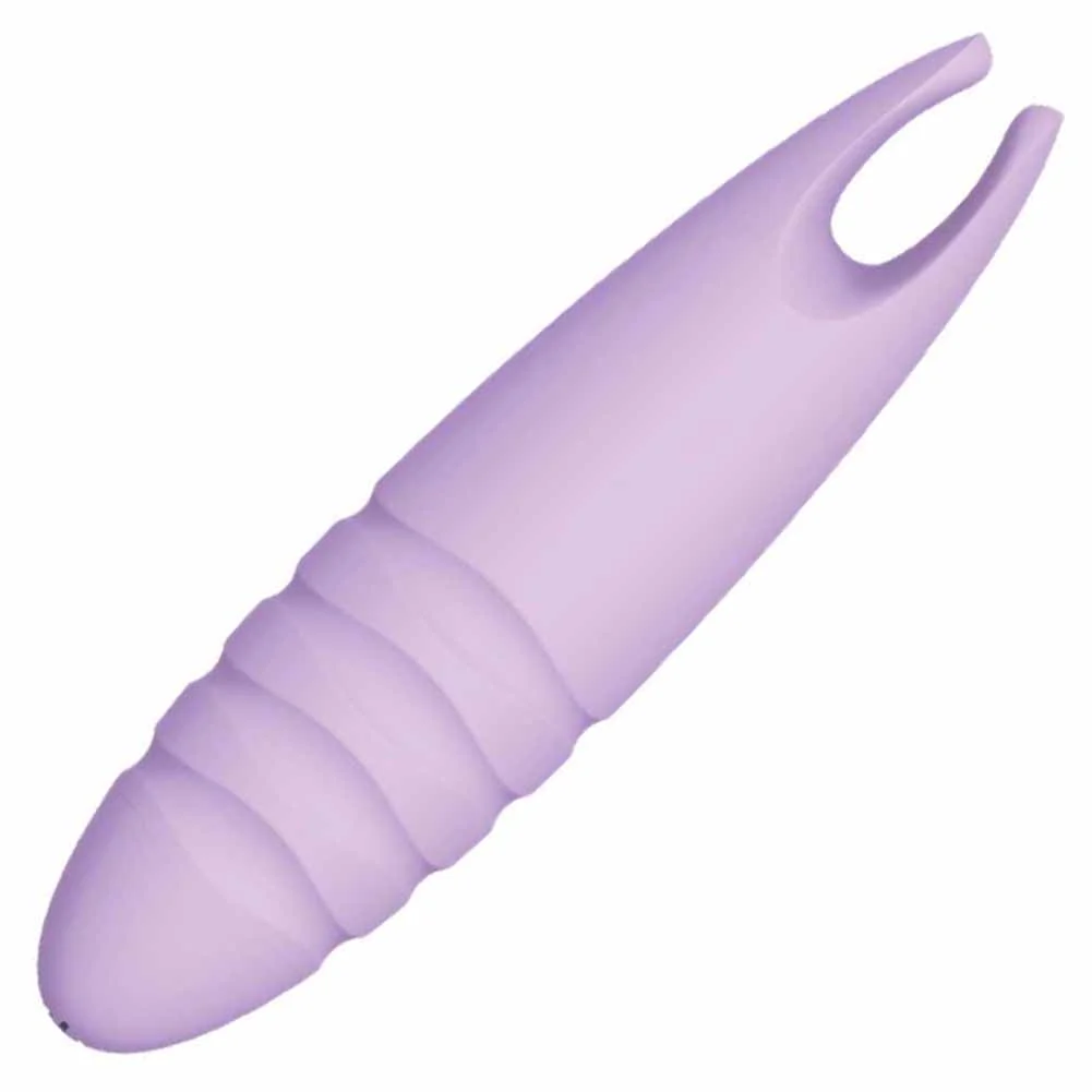Sorbet Rechargeable Silicone Vibrating Bullet, 4.5", Purple Passion