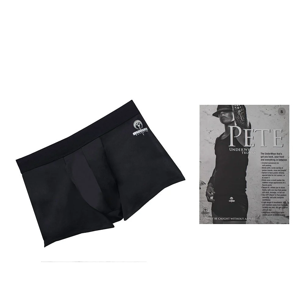 SpareParts Pete Trunks Nylon Packing Underwear Black