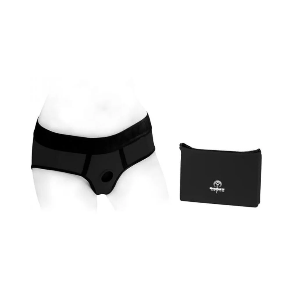 Spareparts Tomboi Nylon Briefs Harness Black